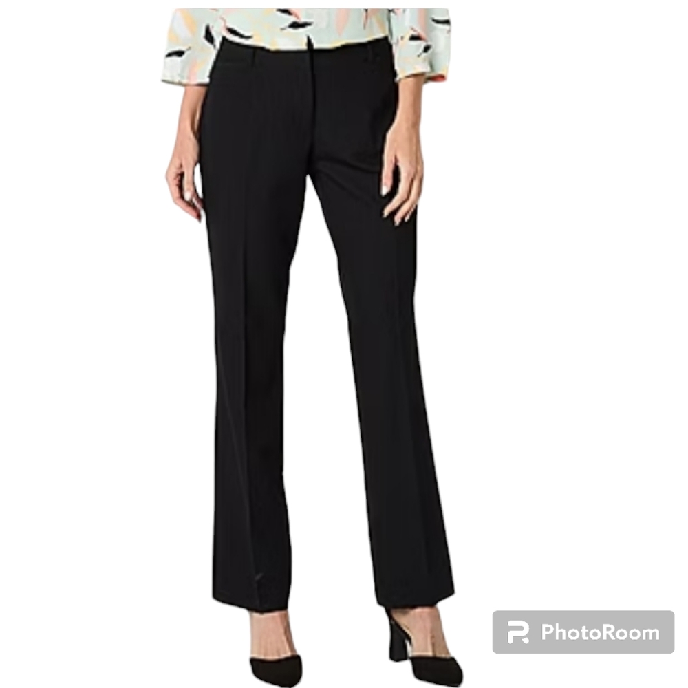 Chaus New York Black Dress Trousers Size 12 Large. Zipper Front. Belt loops.